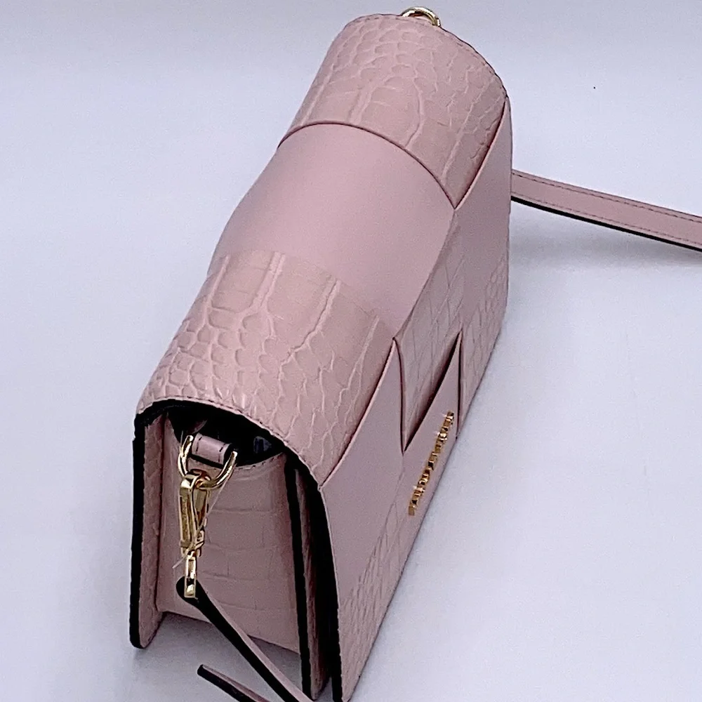 MICHAEL KORS MERCER SM CLUTCH XBODY POWDER BLUSH